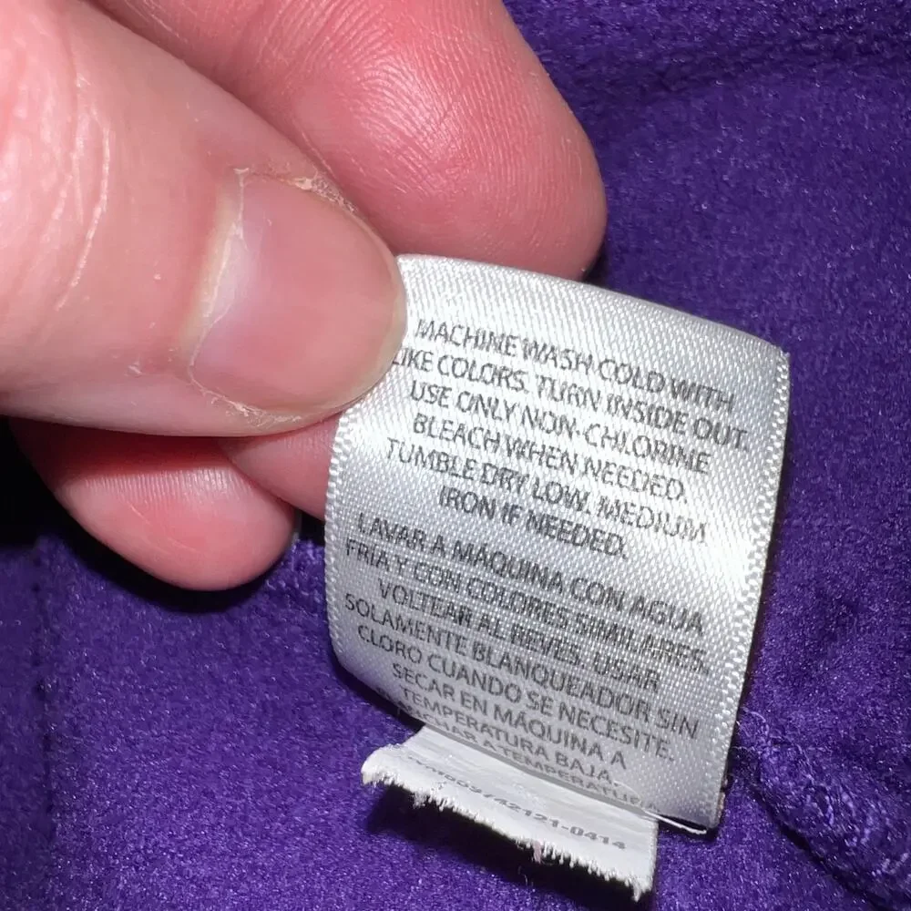 Danskin Now Girls Fleece Pants Casual Pajama Loungewear Purple Medium 7 8